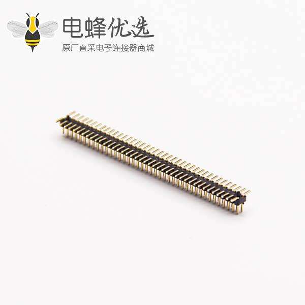 双排插针连接器直式180度1.0 PH 2&times;40 PIN贴板