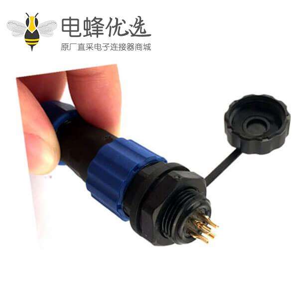 IP68航空插头SP13 4芯插座防水连接器