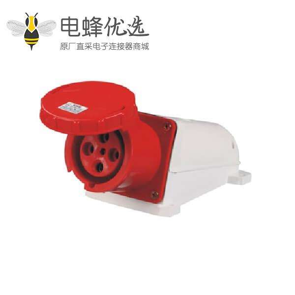63A工业插座明装4芯IP67