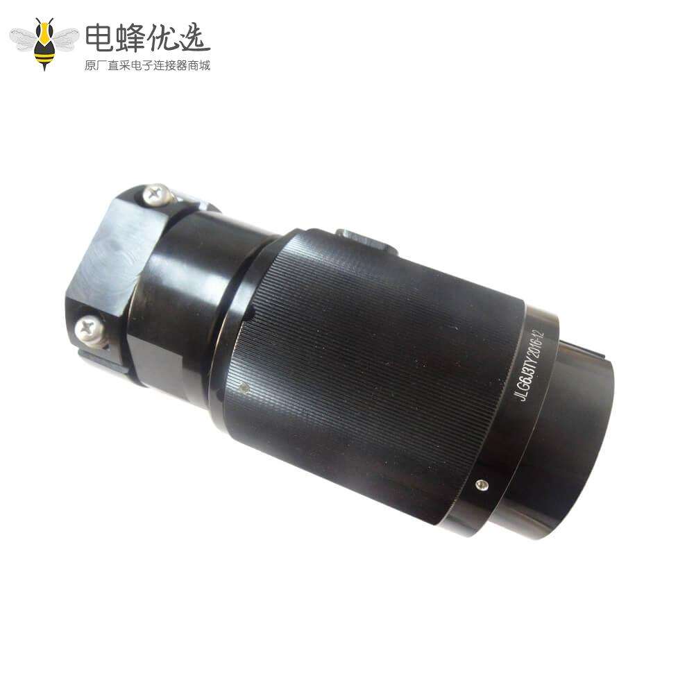 3芯圆形插头公头6壳公头直式压接JL牵引机车连接器