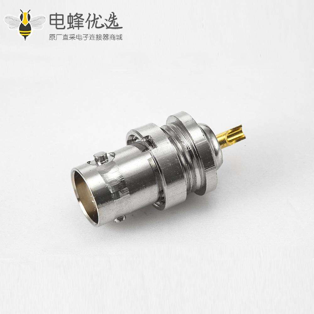 BNC连接器焊杯接线母180度50&Omega;