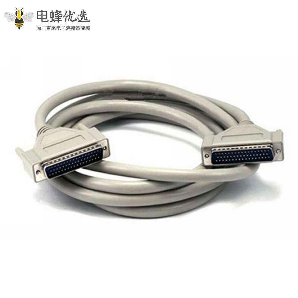HDB电线78针直公头转直公头工业延长线1米