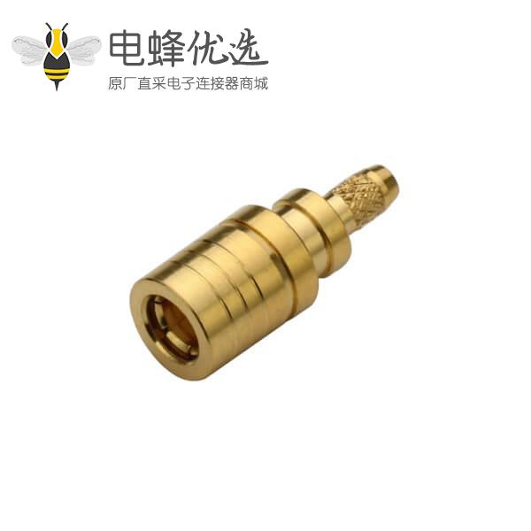 射频同轴连接器 smb压接直式公头线缆RG178