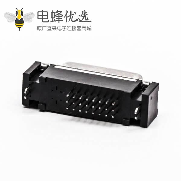 dvi接口连接器母头直式24+1带螺母穿孔接pcb板