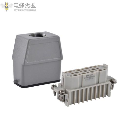 矩形重载连接器25针/芯10A表面安装航空插头插座