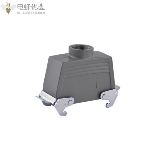 矩形重载连接器厂家24针顶出双扣高结构上壳