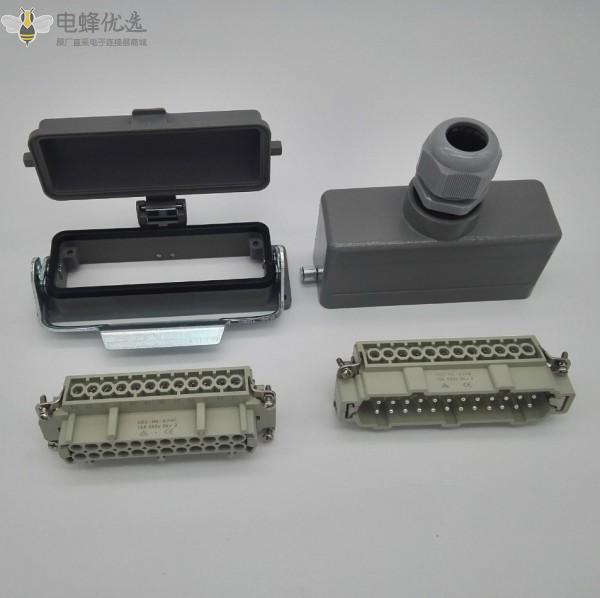 重载连接器24芯螺丝接线矩形连接器热流道模具航空插头