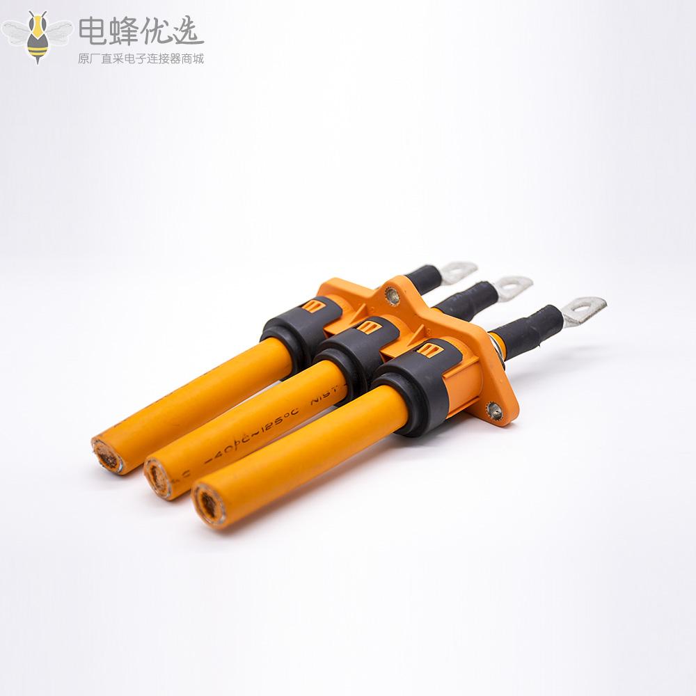新能源汽车HVPT高压连接器3针塑料外壳接35mm&sup2;厂家定制