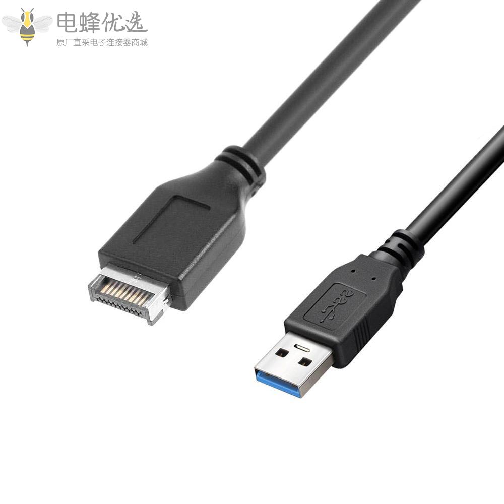 Type_E3.1公头转USB_3.0Type_A公头