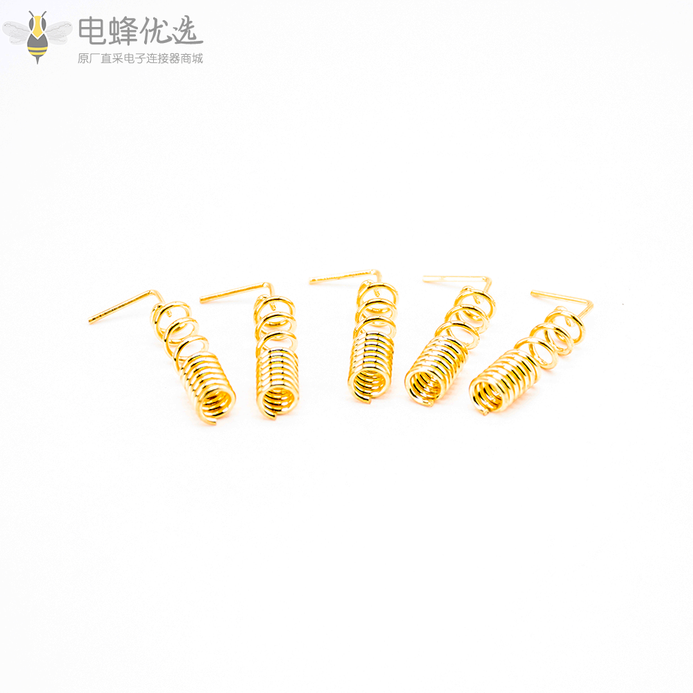 5件铜GSM_GPRS直弯弹簧天线粗铜螺旋线圈绕线天线GSM主板焊接DIY