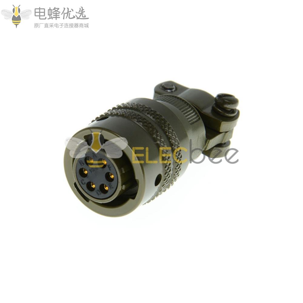 26482连接器6芯孔式10号壳体带线夹直插头线缆安装