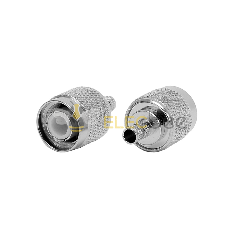 厂家射频同轴连接器 TNC-J-1.5 开窗式 TNC 公头压接 RG316 174 焊线