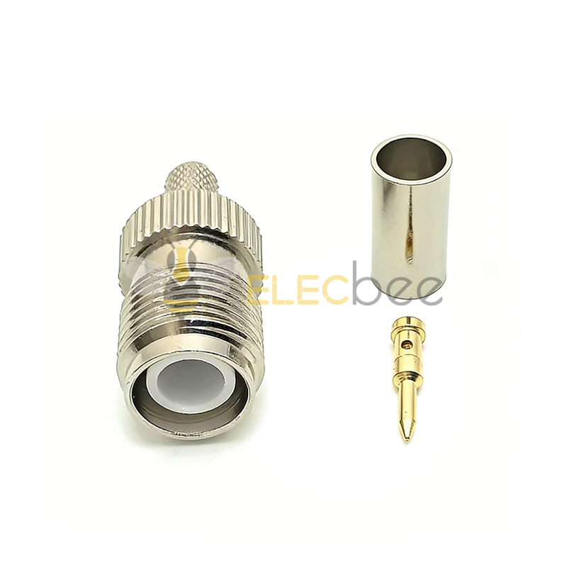 RP-TNC反极母头连接器 RP-TNC-C-K-7 压接式射频同轴接头 7D-FB馈线专用